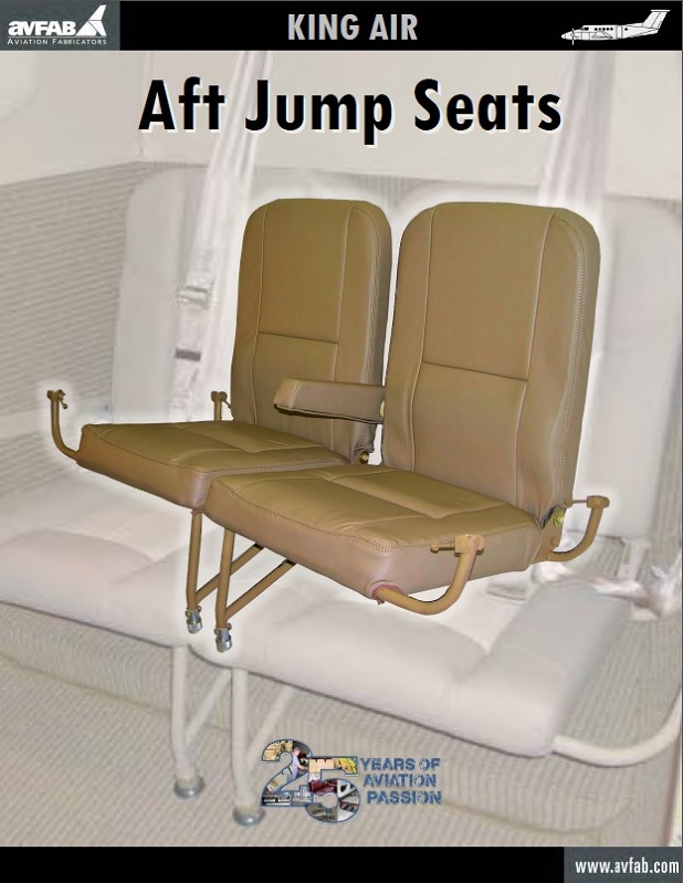 King Air Aft Jump Seats Kit, Dual » Aviation Fabricators